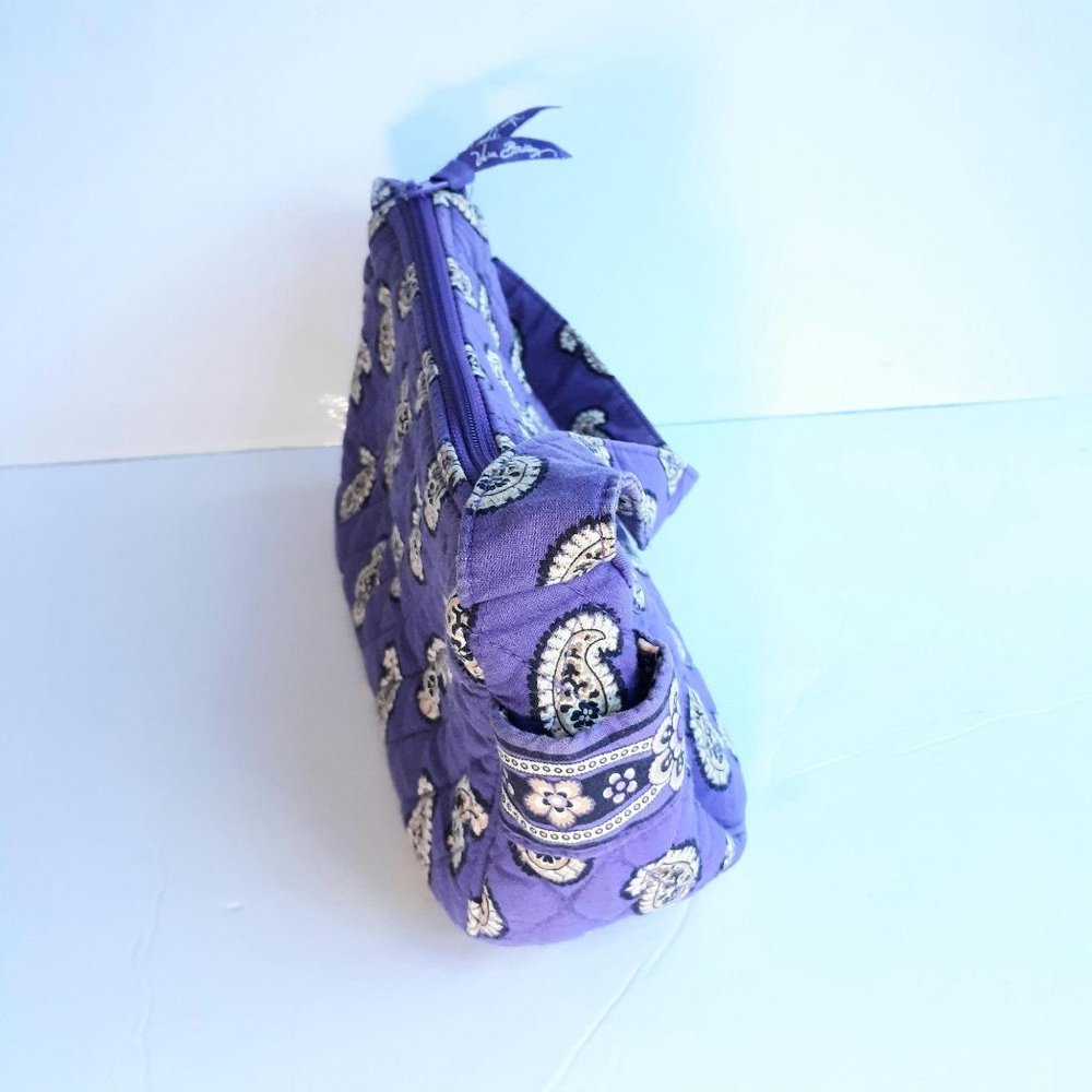 Vera Bradley Purse Simply Violet Paisley Bag - Picture 12 of 13
